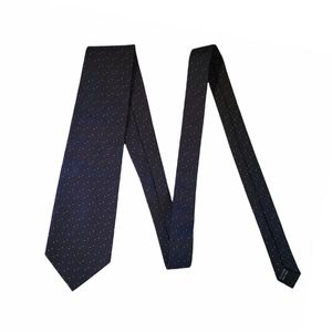 Louis's Collection Silk Woven Tie Navy Blue